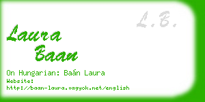 laura baan business card